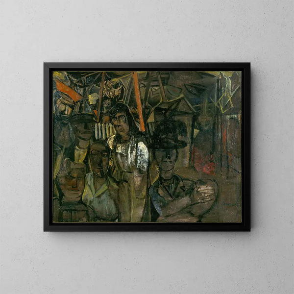 Fairground - Constant Permeke — framed artwork on a wall