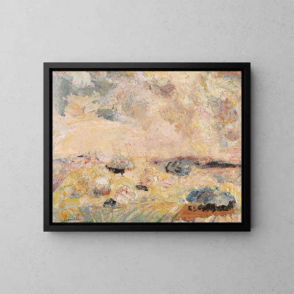 Landscape Painting in Devon - Constant Permeke — framed artwork on a wall