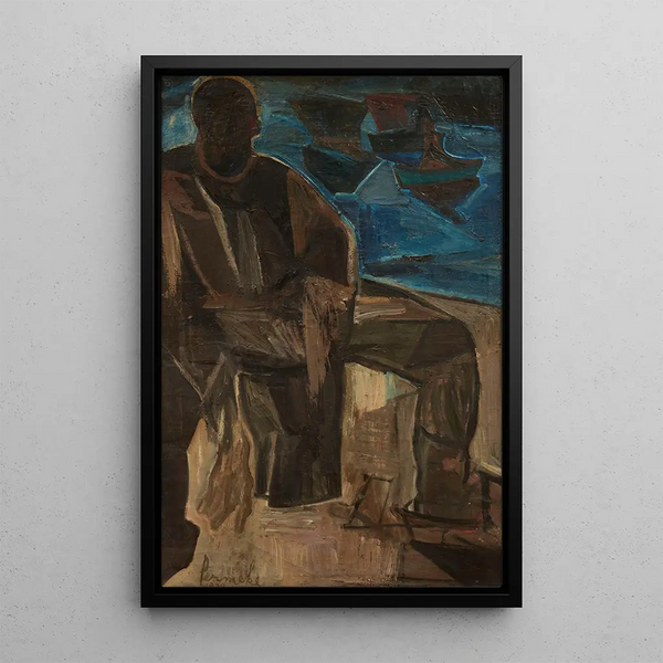 Fisherman of Ostend - Constant Permeke — framed artwork on a wall