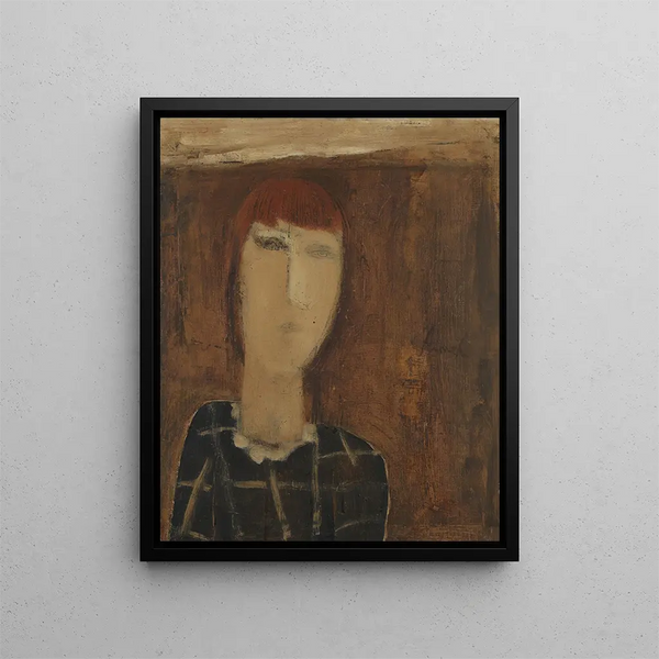 Portrait Painting of Beatty - Constant Permeke — framed artwork on a wall