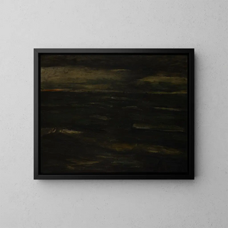 Marine Dark Painting - Constant Permeke — framed artwork on a wall