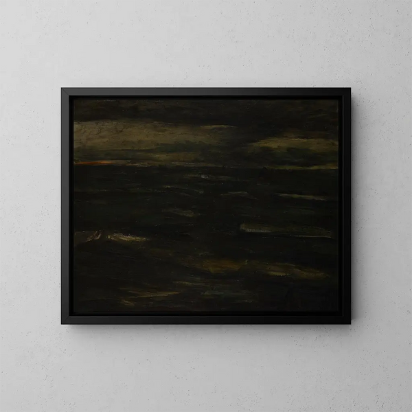 Marine Dark Painting - Constant Permeke — framed artwork on a wall