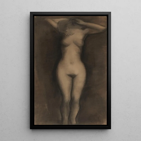 Nude Standing 2 - Constant Permeke — framed artwork on a wall