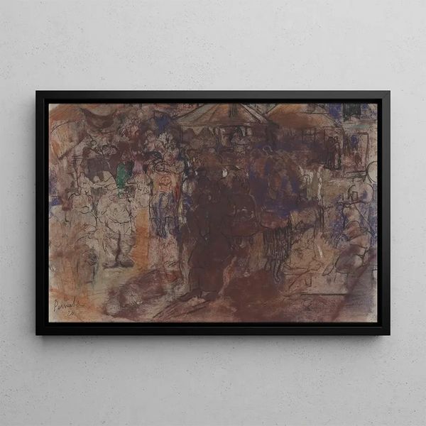 Popular Festival - Constant Permeke — framed artwork on a wall
