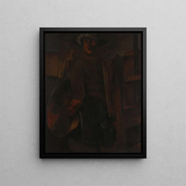 Self-portrait Painting - Constant Permeke — framed artwork on a wall