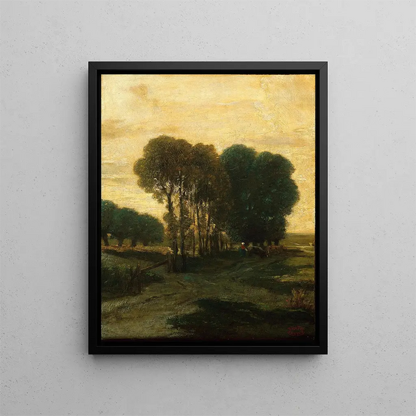 a group of trees - Constant Troyon — framed artwork on a wall