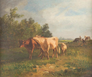 Livestock in the Meadow - Constant Troyon — artwork view