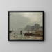 Fisherman - Constant Troyon — framed artwork on a wall