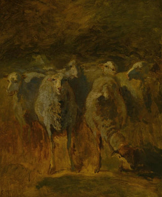 Unfinished Study of Sheep - Constant Troyon — artwork view