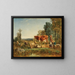 Young shepherds with their livestock - Constant Troyon — framed artwork on a wall