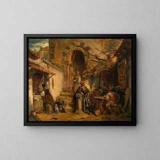 Gitanes - Constant Wauters — framed artwork on a wall