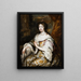 A portrait of Maria Mancini - Constantijn Netscher — framed artwork on a wall