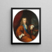 Portrait of a Gentleman - Constantijn Netscher — framed artwork on a wall