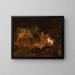 Satyr among the peasants - Constantijn van Renesse — framed artwork on a wall