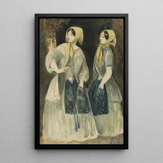 Constantin Guys - Two Women in Yellow Kerchiefs.webp