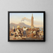 A reciter of Orlando Furioso at the Molo in Naples - Constantin Hansen — framed artwork on a wall