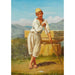 Reproduction of the painting A shepherd of Paestum - Constantin Hansen