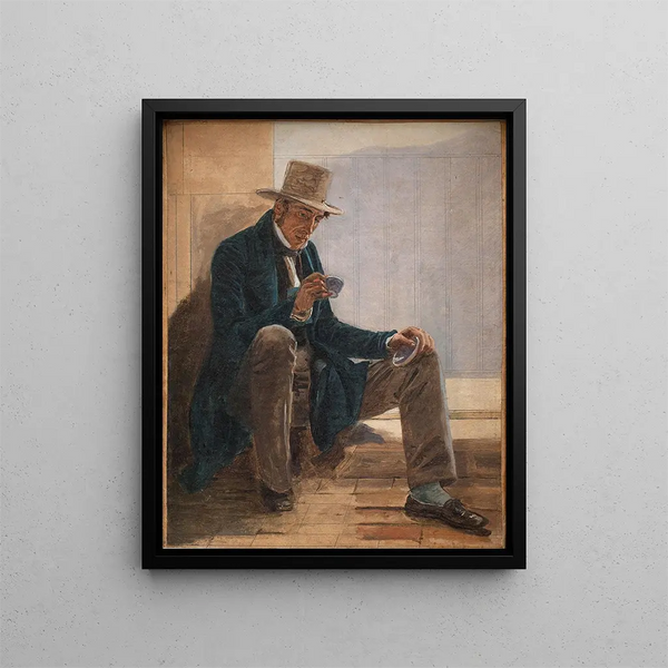 Martinus Rørbye - Constantin Hansen — framed artwork on a wall
