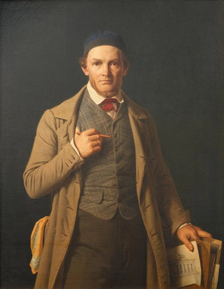 Portrait of Gottlieb Bindesbøll - Constantin Hansen — artwork view