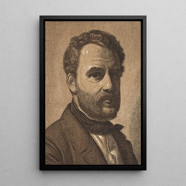 Reproduction of the painting Portrait of Wilhelm Marstrand - Constantin Hansen