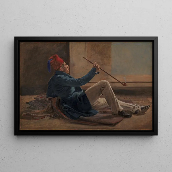 L'architect Gottlieb Bindesbøll - Constantin Hansen — framed artwork on a wall