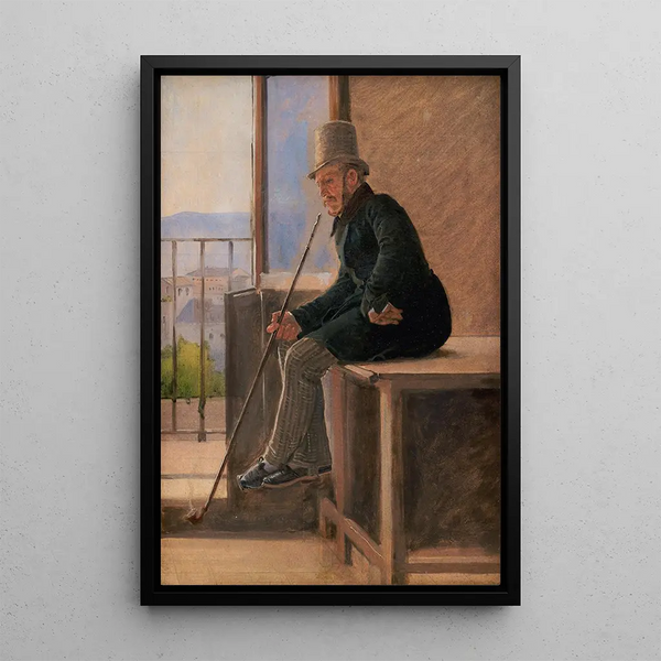 Reproduction of the painting The painter Jørgen Sonne - Constantin Hansen