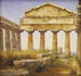 The Temple of Athena at Paestum - Constantin Hansen — artwork view