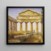 The Temple of Athena at Paestum - Constantin Hansen — framed artwork on a wall