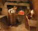 Women baking bread in Brittany - Constantin Le Roux — artwork view