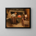 Women baking bread in Brittany - Constantin Le Roux — framed artwork on a wall