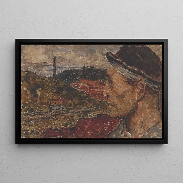 Necklace - Constantin Meunier — framed artwork on a wall