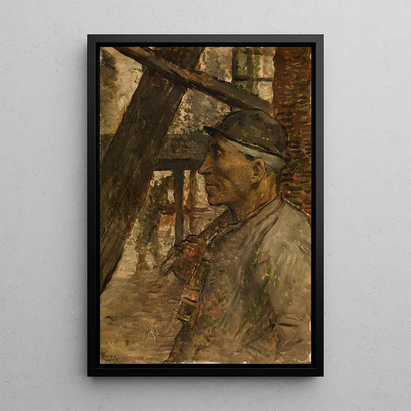 Reproduction of the painting Minor painting with safety lamp - Constantin Meunier