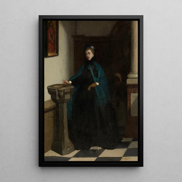Reproduction of the painting Bénitier - Constantin Meunier