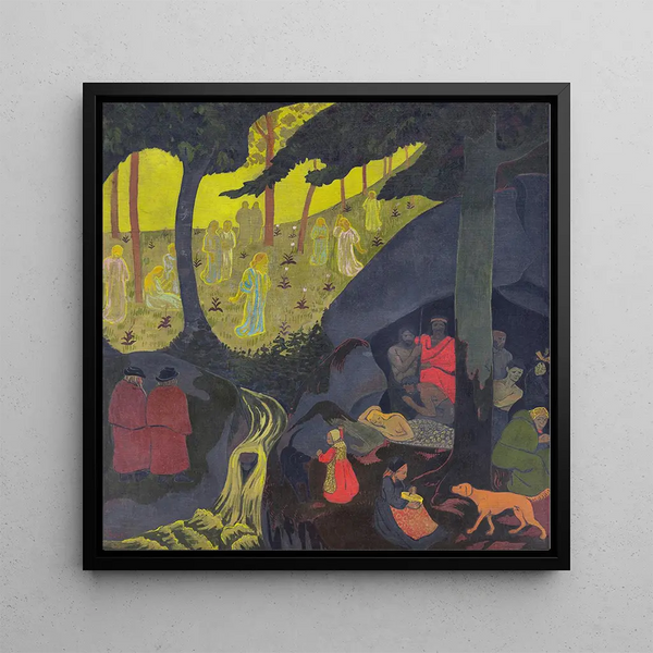 Celtic Tale Painting - Paul Sérusier — framed artwork on a wall