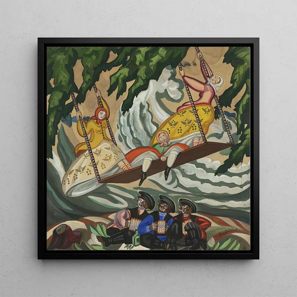Fairy Tale Painting Russian - Sergey Yurievich Sudeikin — framed artwork on a wall