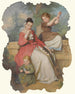 Girl with Two Children Playing Music - Continental School — artwork view