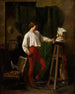 Young Sculptor in His Studio - Continental School — artwork view