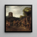 Conviviality near the inn - Constantijn van Renesse — framed artwork on a wall