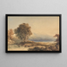 Mountain landscape with lake and stream - Copley Fielding — framed artwork on a wall
