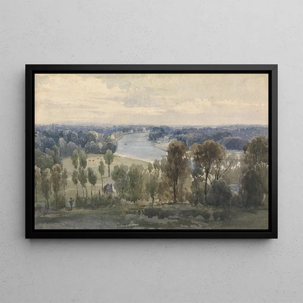 Richmond Hill - Copley Fielding — framed artwork on a wall