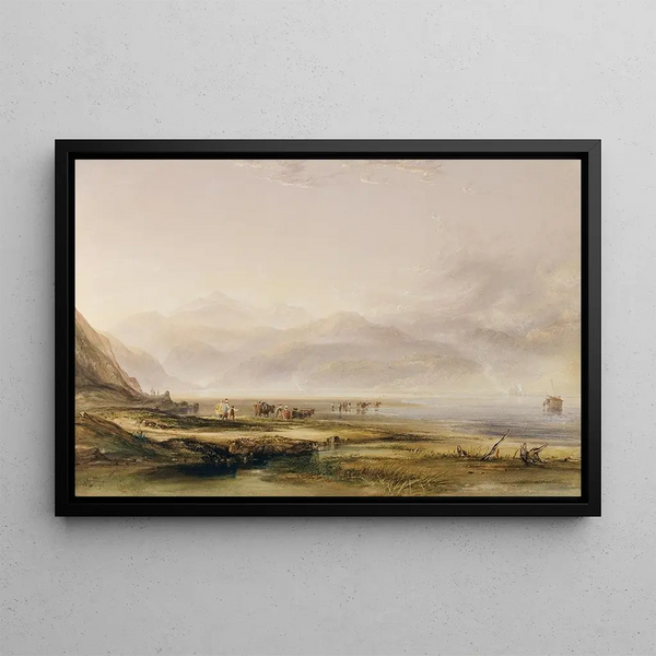 Traeth Mawr - Copley Fielding — framed artwork on a wall