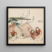 Shell of lost love Katashigai - Katsushika Hokusai — framed artwork on a wall