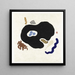 Shells - Onchi Kshir — framed artwork on a wall