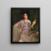 Portrait painting of Dora Gedon as a flamenco dancer with a Manila scarf thrown over her shoulder - Corneille Max — framed artwork on a wall