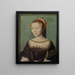 Anne de Pisseleu 1508-1576 Duchess of Étampes - Corneille de Lyon — framed artwork on a wall