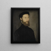 Portrait of a bearded man painting, formerly known as Charles de Cossé-Brissac - Corneille de Lyon — framed artwork on a wall
