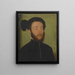 Portrait of René du Puy du Fou - Corneille de Lyon — framed artwork on a wall