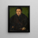Portrait of a man 2 - Corneille de Lyon — framed artwork on a wall