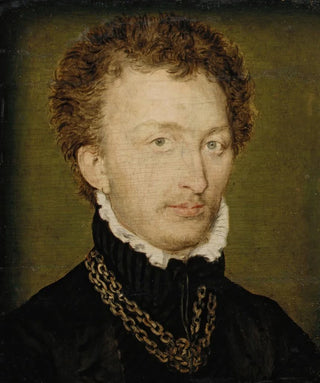 Portrait of a man with a gold chain - Corneille de Lyon — artwork view