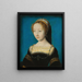 Portrait of a Woman - Corneille de Lyon — framed artwork on a wall